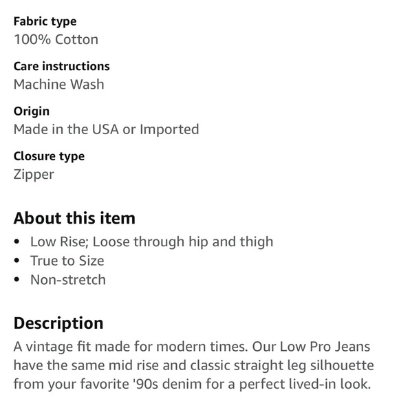 🚨Levi's Women's Low Pro Jeans - Picture 6 of 6